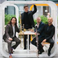 loadbang ensemble, four musicians with instruments