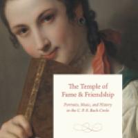 Book cover featuring a portrait of a woman reading a book