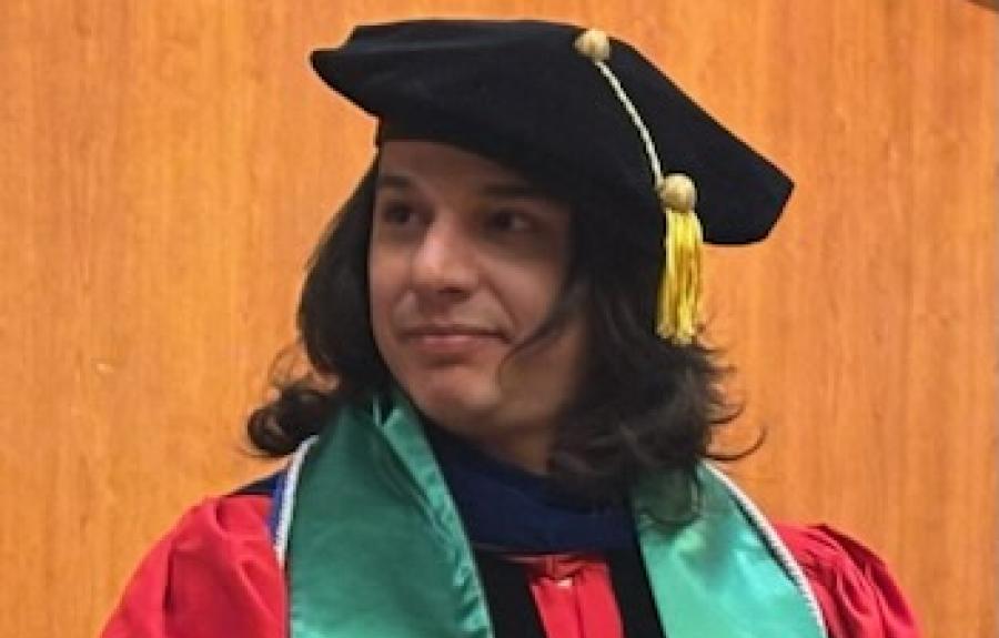 Rafael Torralvo during commencement
