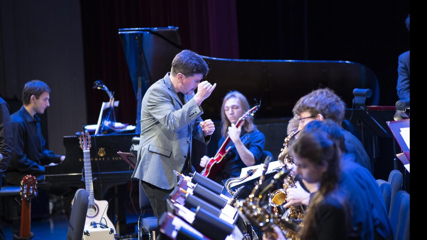 CU Jazz Ensemble students performing