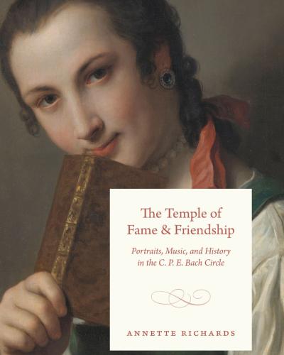 Book cover featuring a portrait of a woman reading a book